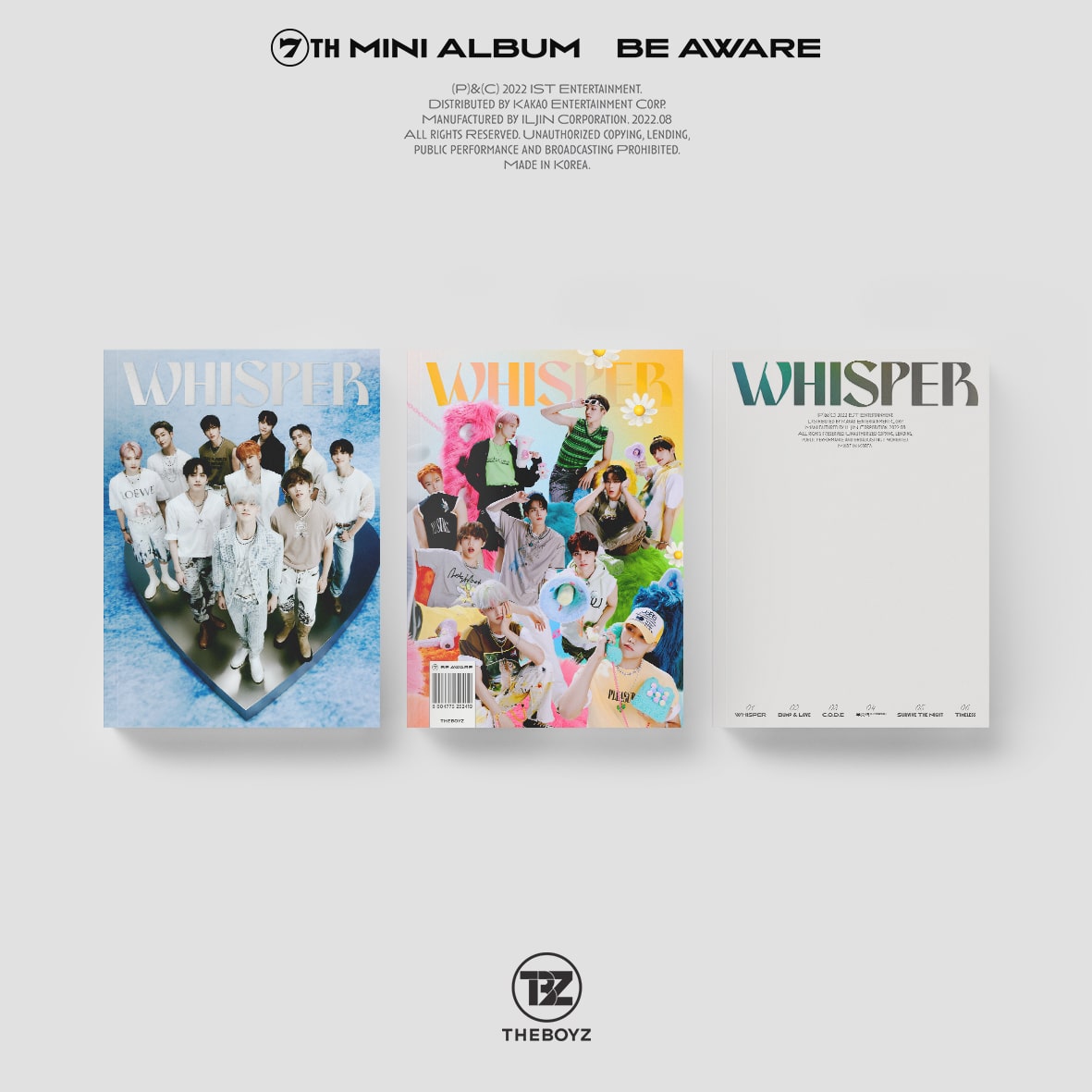 THE BOYZ [BE AWARE] (3 Versions Set) | Makestar